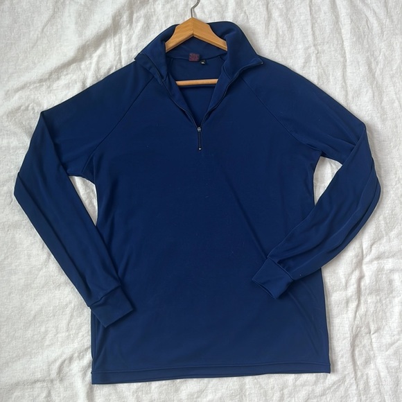 Patagonia Quarter Zip Pullover Sweater Capilene Blue Size Extra Large - Picture 4 of 9